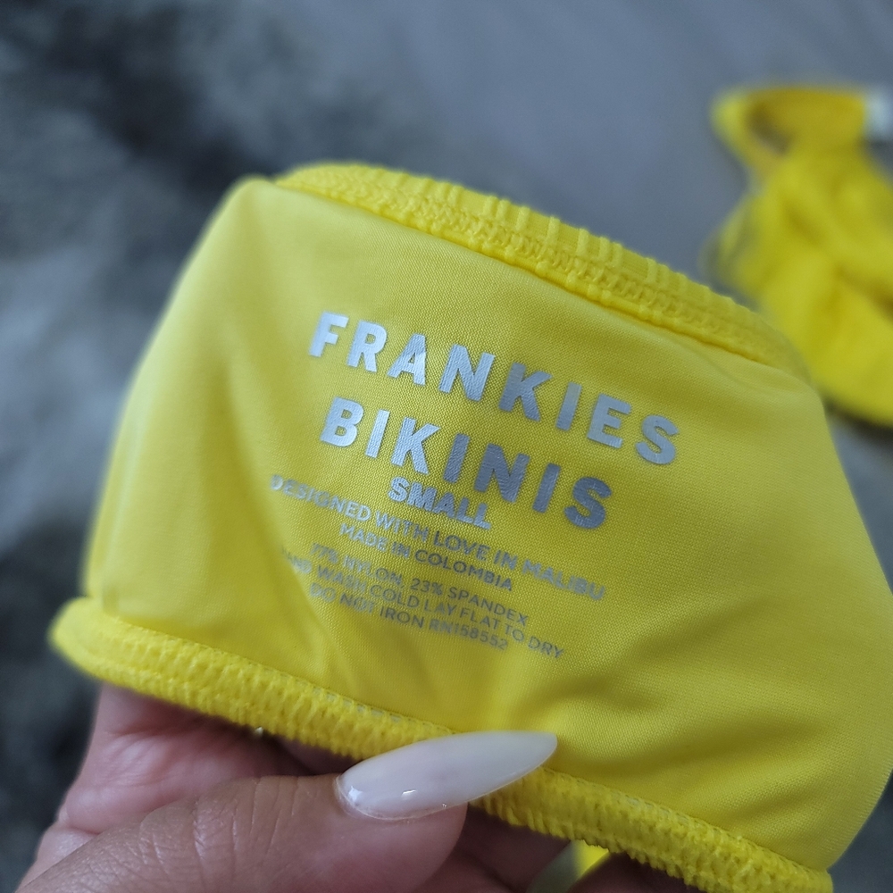 NEW FRANKIES BIKINIS Enzo Cheeky Bottoms And Dallas Top Set Size SMALL - Picture 10 of 14